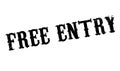 Free Entry rubber stamp Royalty Free Stock Photo