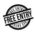 Free Entry rubber stamp Royalty Free Stock Photo