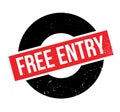 Free Entry rubber stamp Royalty Free Stock Photo