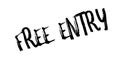 Free Entry rubber stamp Royalty Free Stock Photo