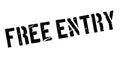 Free entry rubber stamp Royalty Free Stock Photo