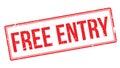 Free entry rubber stamp Royalty Free Stock Photo