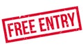 Free entry rubber stamp Royalty Free Stock Photo