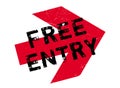 Free entry stamp Royalty Free Stock Photo