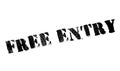 Free entry stamp Royalty Free Stock Photo