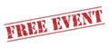 Free event stamp Royalty Free Stock Photo