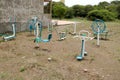 Free exercise equipment in open space