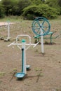 Free exercise equipment in open space