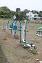 Free exercise equipment in open space