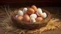 free farm fresh eggs Royalty Free Stock Photo