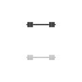 Free flex gear crossbar icon flat