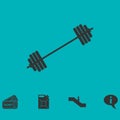 Free flex gear crossbar icon flat