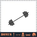 Free flex gear crossbar icon flat