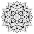 Free Flower Shape Mandalas: Detailed Realism Coloring Pages For Adults