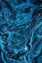 Free Flowing Blue and Black Acrylic Paint