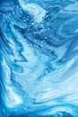 Free Flowing Blue and White Acrylic Paint 4