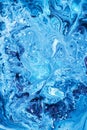 Free Flowing Blue and White Acrylic Paint 8