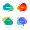 Modern free form abstract vector banners