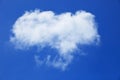 Free form of white cloud on blue sky Royalty Free Stock Photo