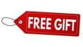 Free gift label or price tag Royalty Free Stock Photo