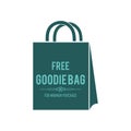 free goodie bag label. Vector illustration decorative design Royalty Free Stock Photo