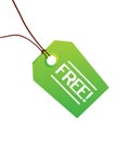 Free green clothing label Royalty Free Stock Photo