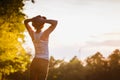 Free Happy Woman Enjoying Nature. Royalty Free Stock Photo