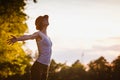 Free Happy Woman Enjoying Nature Royalty Free Stock Photo