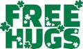 Free hugs with clover design