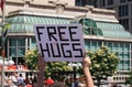 Free Hugs Sign in Public