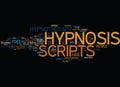 Free Hypnotherapy Scripts Text Background Word Cloud Concept Royalty Free Stock Photo