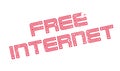 Free Internet rubber stamp Royalty Free Stock Photo