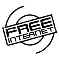 Free Internet rubber stamp Royalty Free Stock Photo