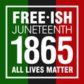 Juneteenth Freedom Day. June 19, 1865. Royalty Free Stock Photo