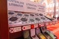 Free islamic books shelf inside Suleymaniye Mosque in ÃÂ±stanbul, Turkiye