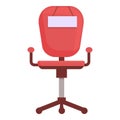 Free job chair icon cartoon vector. Vacant office Royalty Free Stock Photo