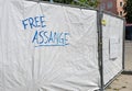 Free Julian Assange Graffitti Royalty Free Stock Photo