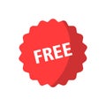 Free label vector icon issolated on white backgraund Royalty Free Stock Photo