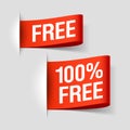 Free labels Royalty Free Stock Photo