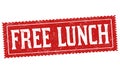 Free lunch sign or stamp