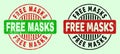 FREE MASKS Rounded Bicolour Watermarks - Distress Surface
