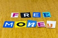 Free money giveaway business success cash wealth scam Royalty Free Stock Photo