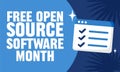 free open source software month Royalty Free Stock Photo