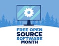 free open source software month Royalty Free Stock Photo
