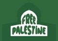 Free palestine banner poster for freedom and human rights background