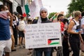 Free Palestine Gaza Rally Royalty Free Stock Photo