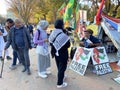 Free Palestine Protester Being Taped