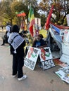 Free Palestine Protester Being Taped at the Whitehouse