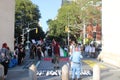 Free Palestine Rally Washington Square park Royalty Free Stock Photo