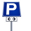 Free parking signal Royalty Free Stock Photo